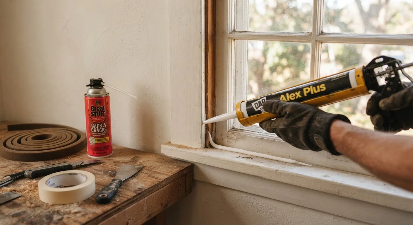 Caulk, Weatherstrip, or Spray Foam: Sealing Drafts the Right Way