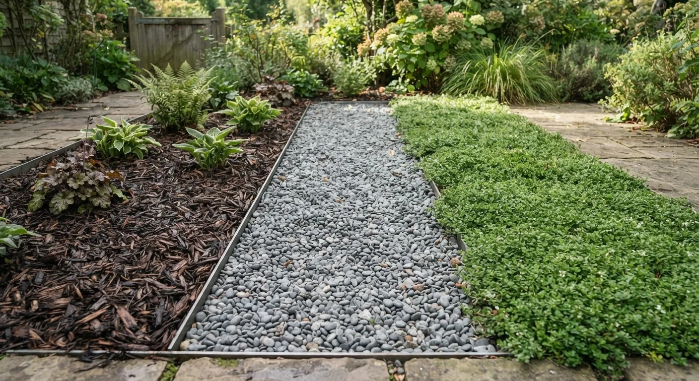 Mulch, Gravel, or Ground Cover Plants: Weighing Your Options for Garden Beds